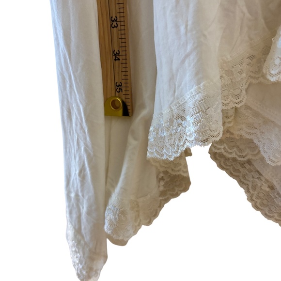 NWT POL White Lace Trim Slip Dress Tank Style Small - Picture 8 of 8